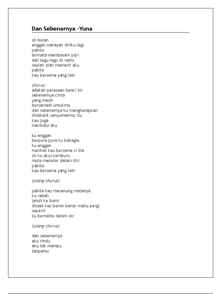 Yuna Lyrics Malaysian Indie Rock Alternative Pdf Leisure