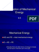 6-5 Conservation of Mechanical Energy