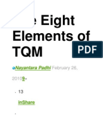 Eight Elements of TQM Explained