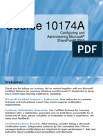 Course 10174A: Configuring and Administering Microsoft Sharepoint 2010