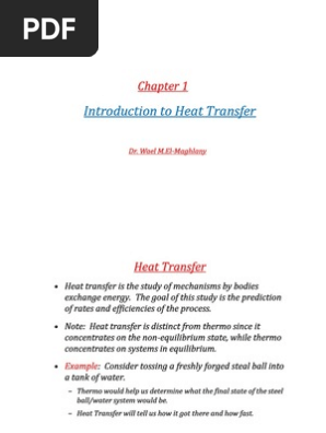 Introduction To Heat Transfer Pdf