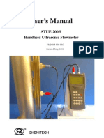 User's Manual: STUF-200H Handheld Ultrasonic Flowmeter
