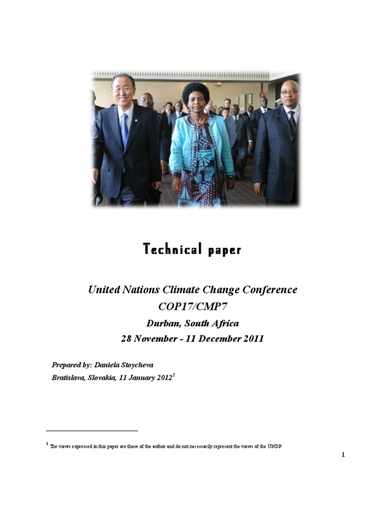 COP17 Durban Climate Conference Summary | PDF | Reducing Emissions From ...