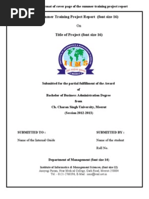 Cover Page