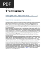 Power Transformers: Principles and Applications