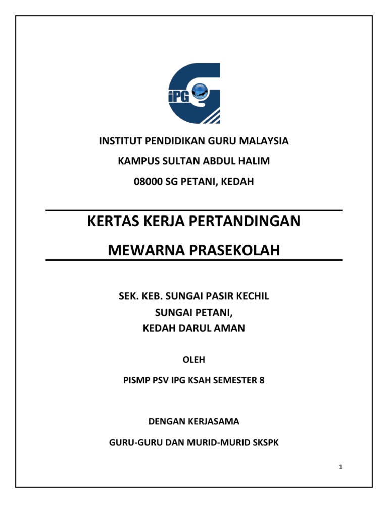 Kertas Kerja Mewarna