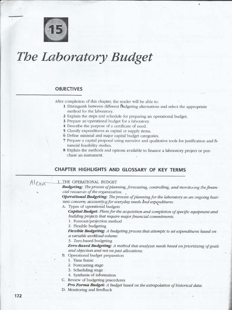 Lab Budget