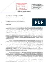 Respuesta Gobierno a Llamazares, sobre el RD 1851/2009 y los CSUR, 19-06-2013