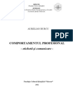 Comportamentul Profesional - Eticheta Si Comunicare - [PDF]