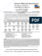 Analytical Reference Materials International: Certificate of Analysis