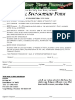 2013 Football Sponsorship Form