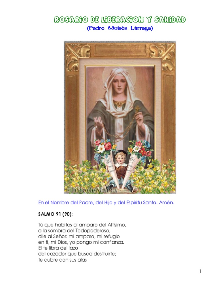 Rosario de Liberacion y Sanidad | PDF | María, madre de Jesús | Jesús