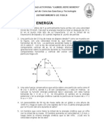 Energía mecánica y trabajo en problemas de física