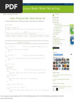 UNIX/Linux Bash Shell Scripting: Copy Progress Bar Shell Script V2