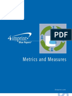 Metrics and Measures Blue Paper by promotional products retailer 4imprint