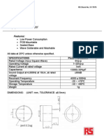 Data Sheet RS Essentials: 5Vp-p Piezo Buzzer