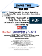 Revised 2013 Kenneth Zommick Golf Tournament Save The Date Flyer