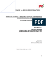 Sistematización de la experiencia de trabajo en juventud de la Municipalidad de Quetzaltenango