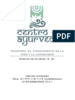 ConocimientoVidaLongevidad AYURVEDA