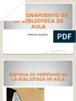 FUNCIONAMIENTOS DE LA BIBLIO DE AULA - Patricia Calonje PDF