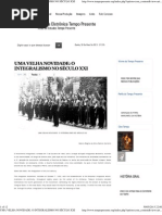 UMA VELHA NOVIDADE_ O INTEGRALISMO NO SÉCULO XXI