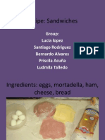 Our Food - Sandwiches