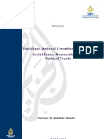 The Libyan National Transitional Council: Social Bases, Membership and Political Trends