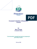 Homeshare Victoria Economic Evaluation