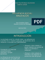 Influencia Social Innovacion