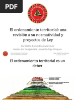 El ordenamiento territorial. Una revisión a su normatividad y proyectos de Ley