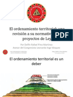 El Ordenamiento Territorial. Una Revisión A Su Normatividad y Proyectos de Ley