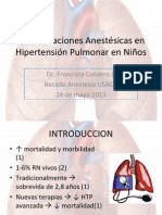 Consideraciones Anestsicas en Hipertensin Pulmonar en Nios