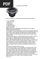 Recondicionamento ALTO FALANTES