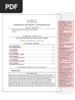 esperança em meio a adversidade