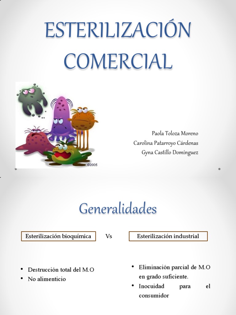 Esterilización Comercial de Alimentos | PDF | Esterilización ...