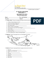 Worksheet - Araling Panlipunan G8