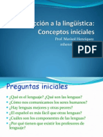 (1)Conceptos introductorios de lingüística
