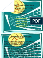 Organización eventos deportivos voleibol atletismo