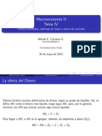 Política Monetaria Arbitraje de Tasas y Precio de Acciones