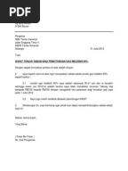 Surat tutup KWSp