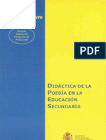 Didáctica de La Poesía