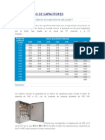 Calcular Un Banco de Capacitores