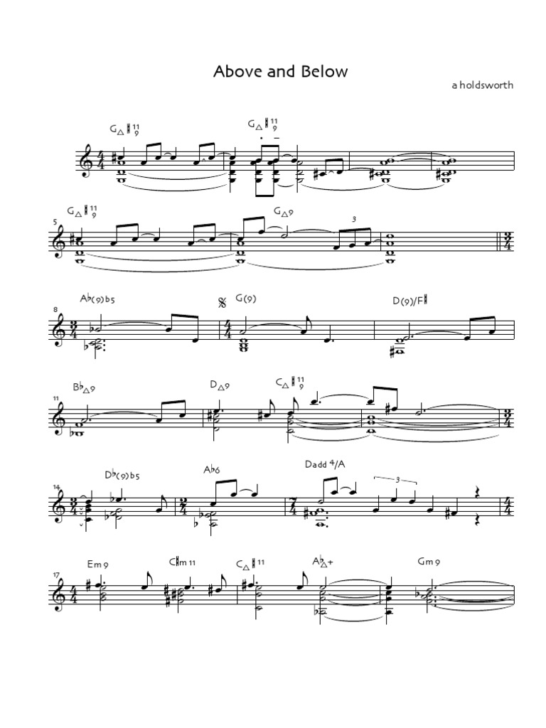 Above and Below | PDF
