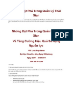 Những Đột Phá Trong Quản Lý Thời Gian