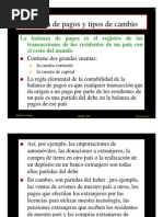 Balanza de Pagos y Los Tipos de Cambio