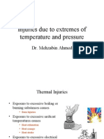 Injuries Due To Extremes of Temperature and Pressure