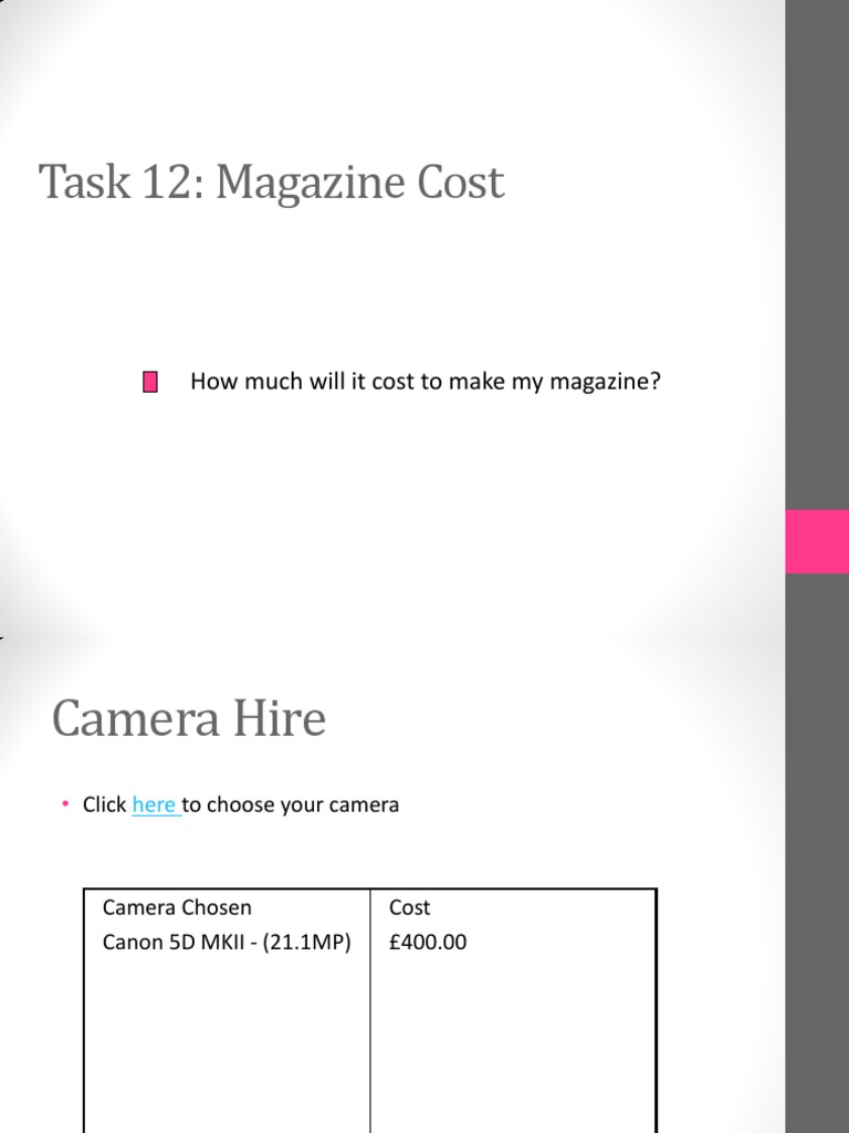 Task 12 Magazine Costs PDF