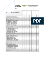 Lista de Alumnos Segundo Bimestre