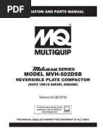 Plate Compactors Reversible MVH502DSB Rev 4 Manual