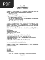 Class XII Cscince Practical Assignment